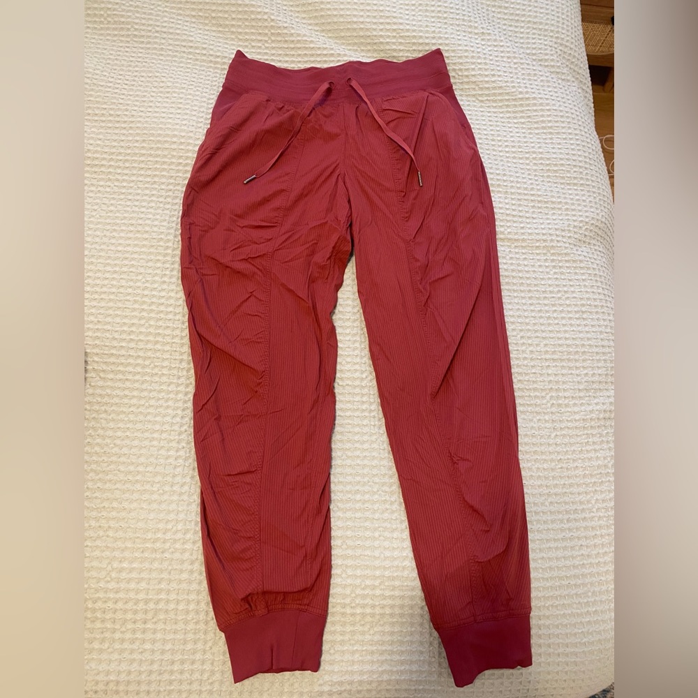 Lululemon Dance Studio Mid Rise Joggers, size 8, Mulled Wine